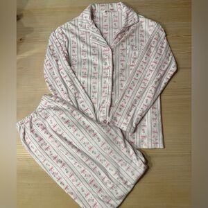 Laura Ashley Coquette Rose Bows Pajama Set